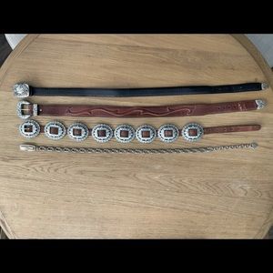 Vintage Brighton Belts - lot of 4 - size Medium